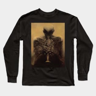 Zdzislaw Beksinski - The Trumpeter By zdzisław beksiński Long Sleeve T-Shirt